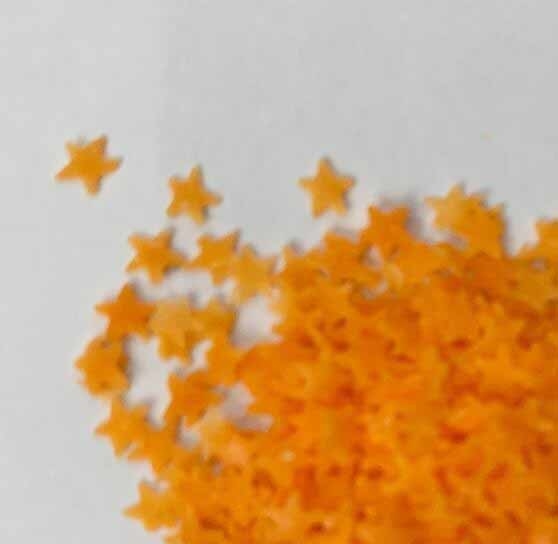 orange Star-Shaped Speckle for detergent powder making