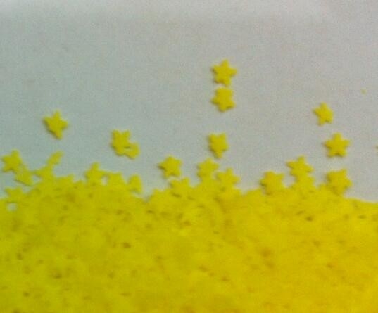 yellow Star-Shaped Speckle for detergent powder making