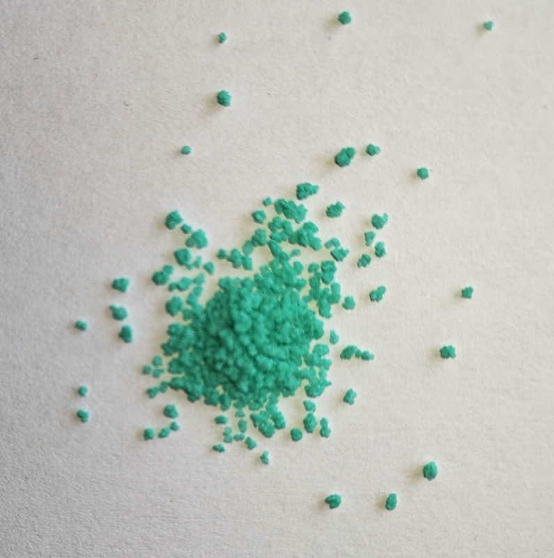 green speckle for detergent powder making