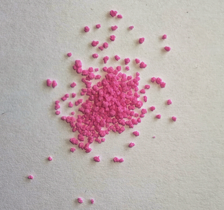 pink speckle for detergent powder making